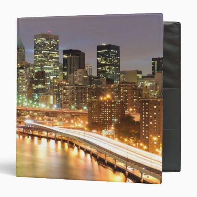 View of Lower Manhattan and the Brooklyn Bridge Binder (Front/Inside)