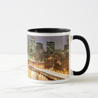 View of Lower Manhattan and the Brooklyn Bridge Mug
