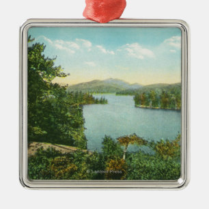 View of Lower Saranac Lake from Bluff Island Metal Ornament
