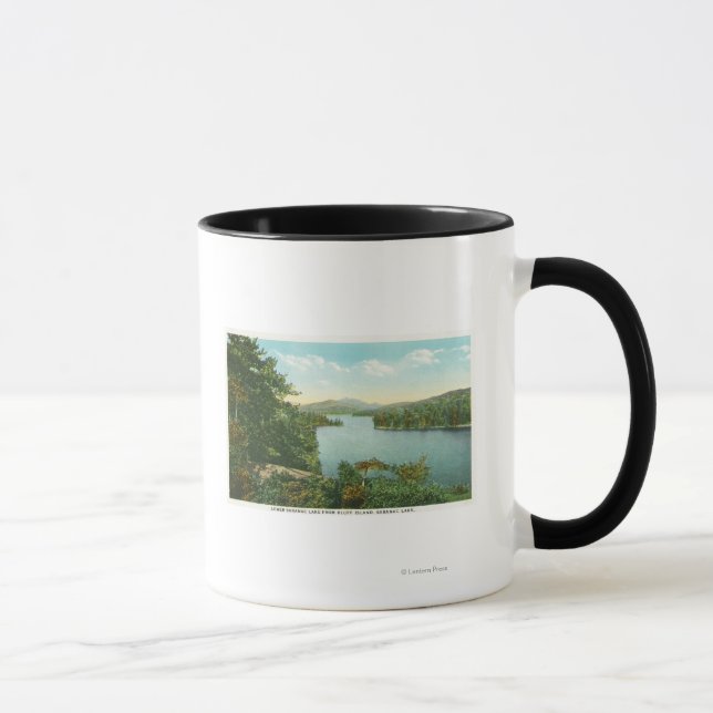 View of Lower Saranac Lake from Bluff Island Mug (Right)