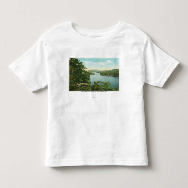 View of Lower Saranac Lake from Bluff Island Toddler T-shirt (Front)