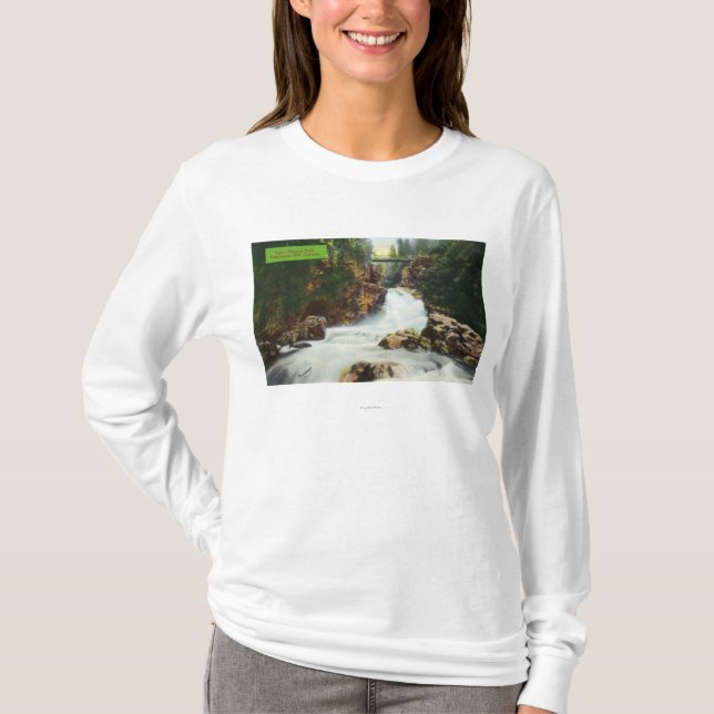 View of Lynn Canyon Falls T-Shirt (Front)