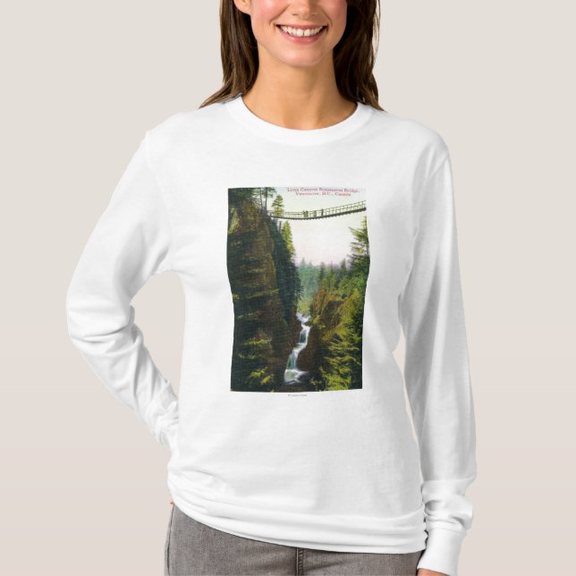 View of Lynn Canyon Suspension Bridge T-Shirt (Front)
