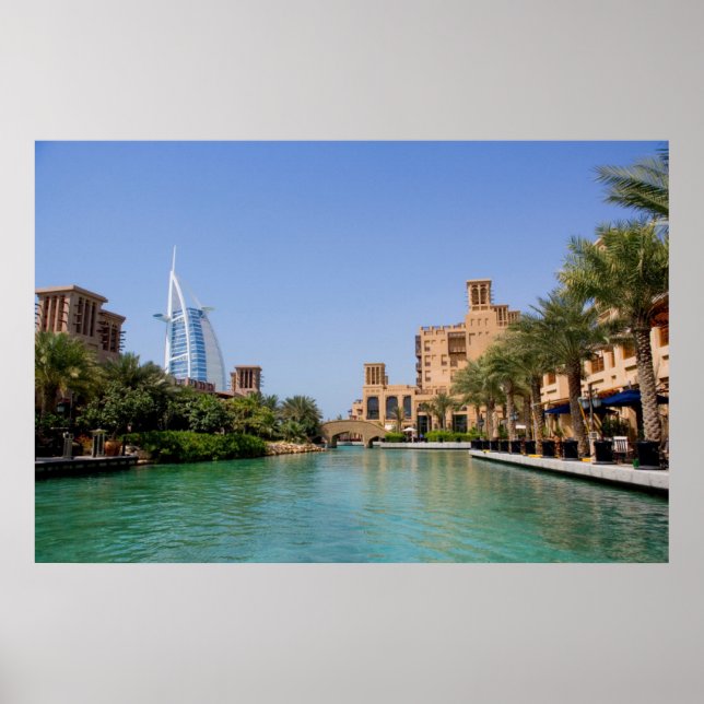 View Of Madinat Jumeirah, Dubai Poster (Front)