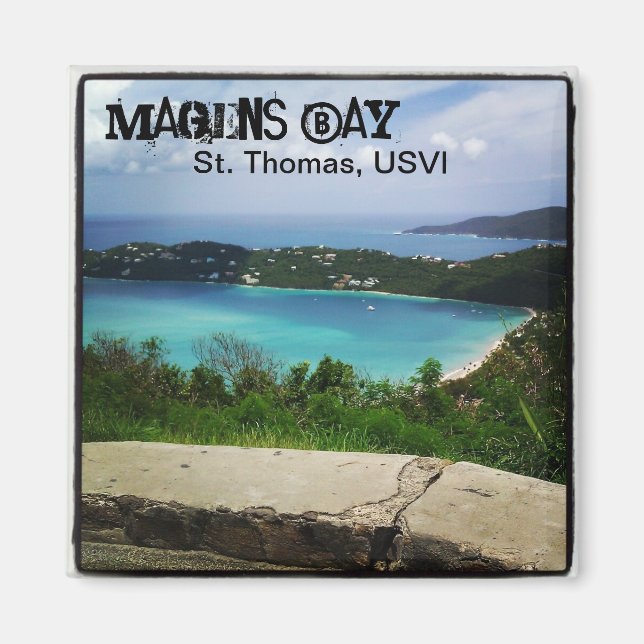 View of Magens Bay, St. Thomas, USVI Magnet (Front)