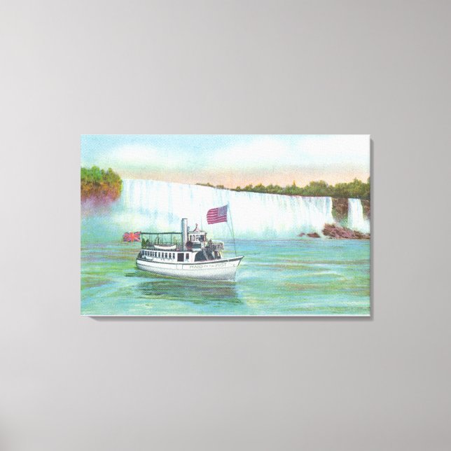 View of Maid of the Mist Boat Canvas Print (Front)