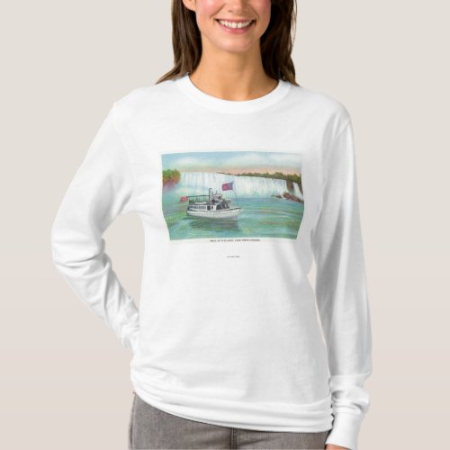 View of Maid of the Mist Boat T_Shirt