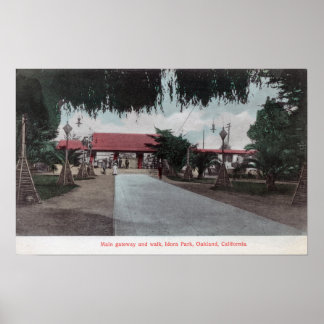 View of Main Gateway to Idora ParkOakland, CA Poster