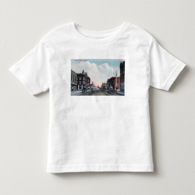 View of Main Street and Horse Carriages Toddler T-shirt (Front)