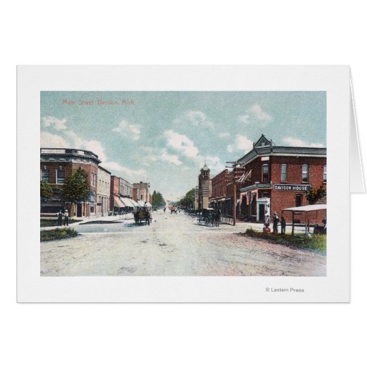 View of Main StreetDavison, MI Cards (Front Horizontal)