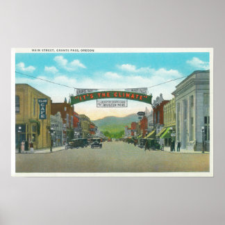 View of Main StreetGrants Pass, OR Poster