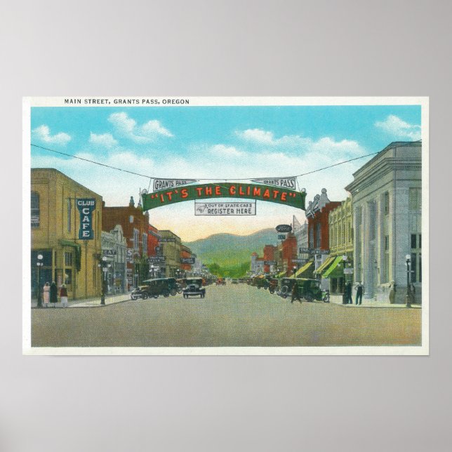 View of Main StreetGrants Pass, OR Poster (Front)