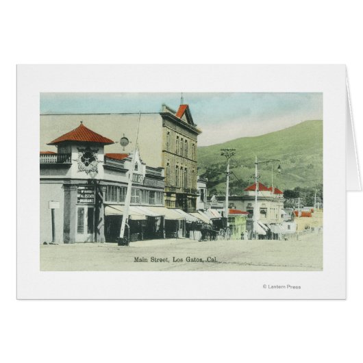 View of Main StreetLos Gatos, CA 2 Cards (Front Horizontal)