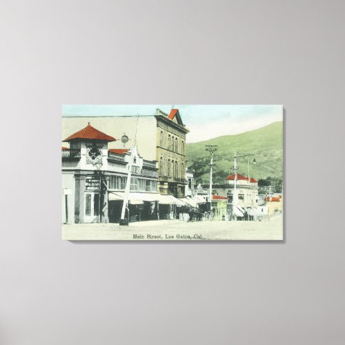 View of Main StreetLos Gatos CA Canvas Print