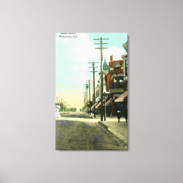 View of Main StreetMonrovia, CA Canvas Print (Front)