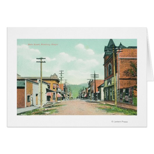 View of Main StreetRoseburg, OR Cards (Front Horizontal)