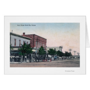 View of Main StreetScott City, KS Cards