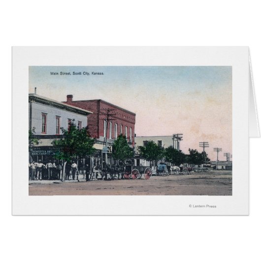 View of Main StreetScott City, KS Cards (Front Horizontal)