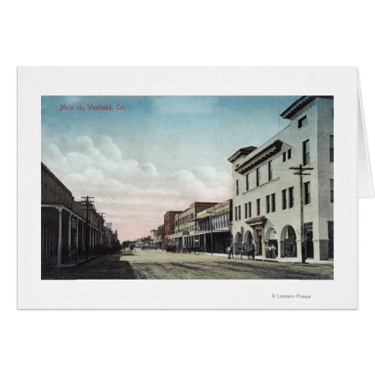 View of Main StreetWoodland, CA Cards (Front Horizontal)