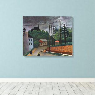 View of Malakoff by Henri Rousseau, Vintage Art Canvas Print