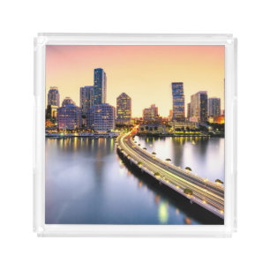 View of Mandarin Oriental Miami with reflection Acrylic Tray