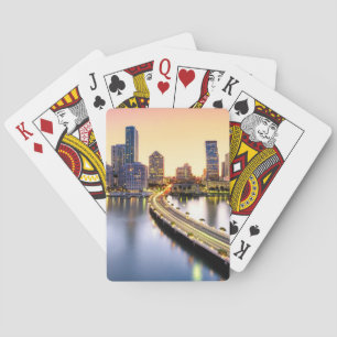 View of Mandarin Oriental Miami with reflection Poker Cards