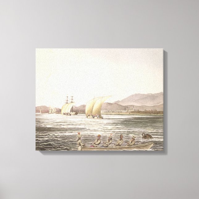 View of Manila, Philippines, 1826 Canvas Print (Front)