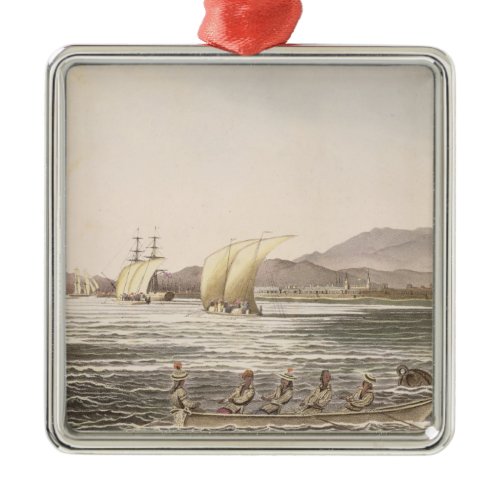 View of Manila, Philippines, 1826 Metal Ornament
