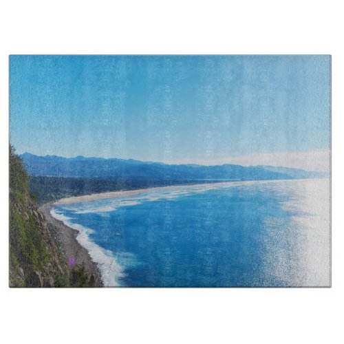 View of Manzanita Beach Oregon Coast Cutting Board