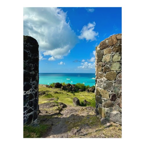 View of Marigot Bay from Fort Louis Saint Maarten Photo Print