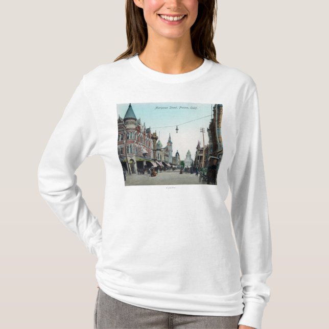 View of Mariposa StreetFresno, CA T-Shirt (Front)