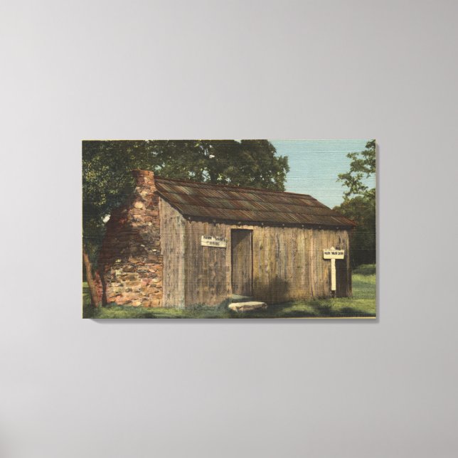View of Mark Twain Cabin on Jackass Hill Canvas Print (Front)