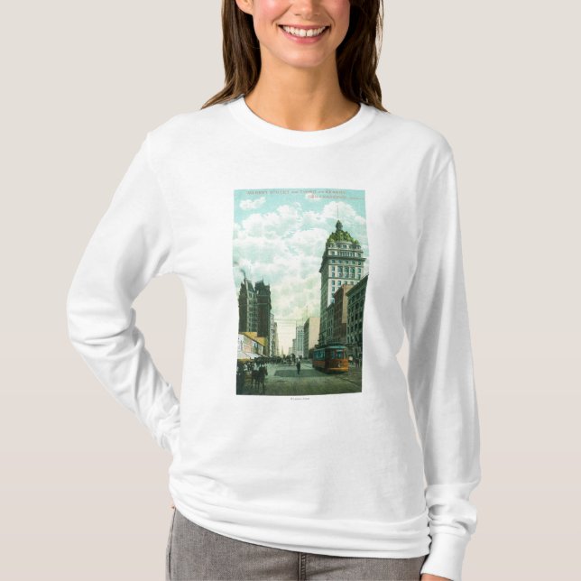 View of Market St near 3rd and Kearny T-Shirt (Front)