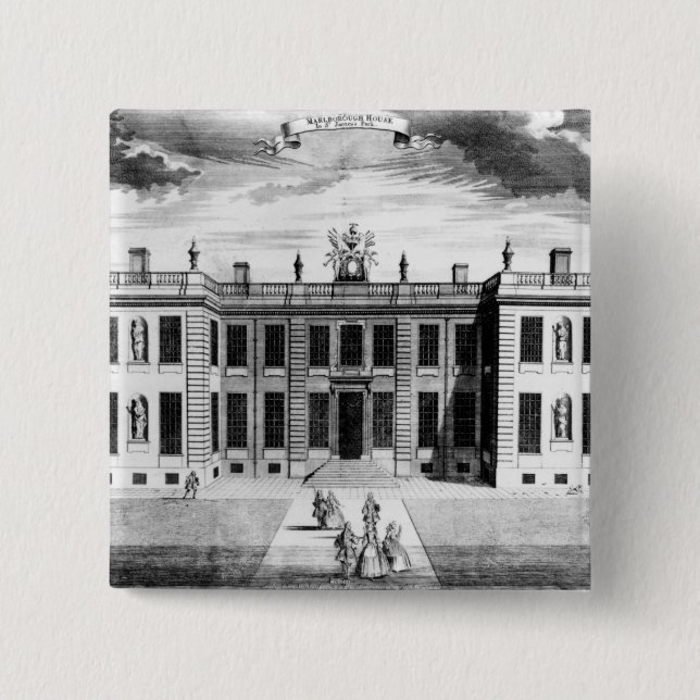 View of Marlborough House in Pall Mall Button (Front)