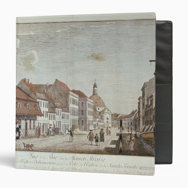 View of Mauer Strasse, Berlin, 1776 Binder (Front/Inside)