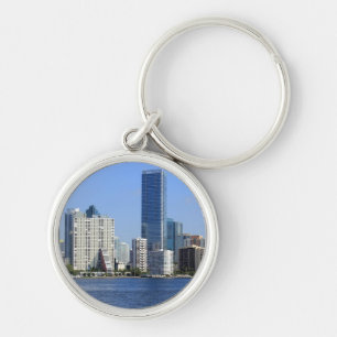 View of Miami Skyline Keychain