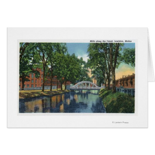 View of Mills Along the Canal Cards (Front Horizontal)