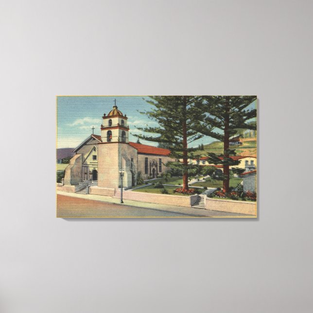 View of Mission San Buenaventura Canvas Print (Front)