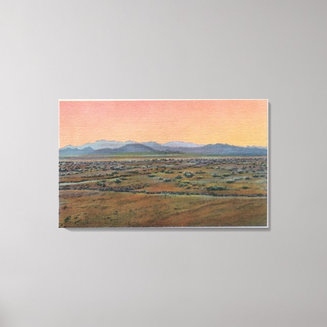 View of Mohave Desert Canvas Print (Front)