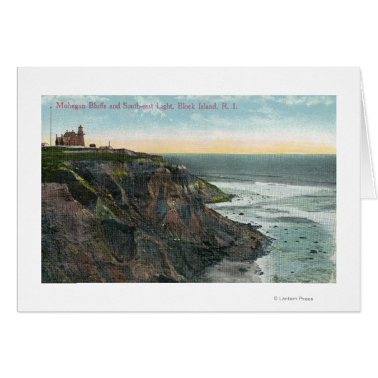 View of Mohegan Bluffs and Southeast Cards (Front Horizontal)