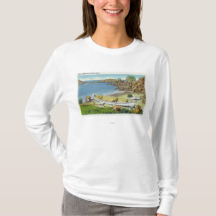 View of Monhegan Island, Beach Scene T-Shirt