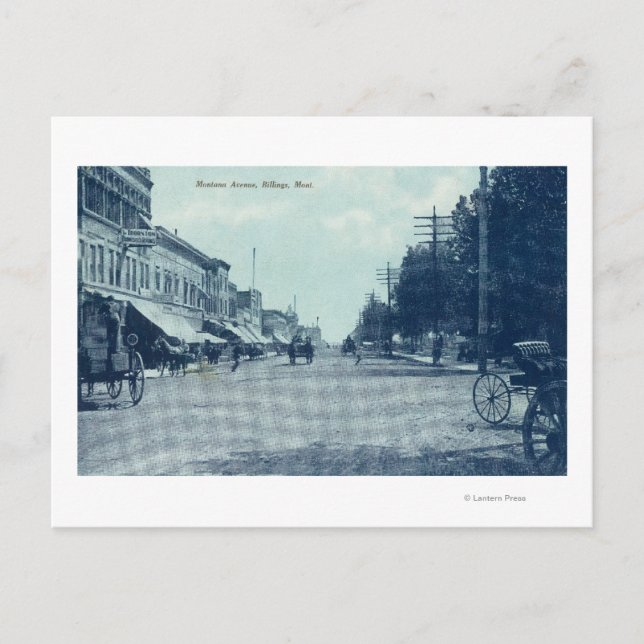 View of Montana AvenueBillings, MT Postcard (Front)