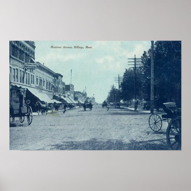 View of Montana AvenueBillings, MT Poster (Front)