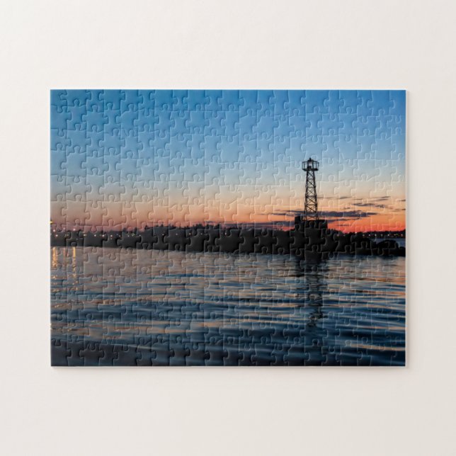 View Of Montevideo At Dawn, Uruguay Jigsaw Puzzle (Horizontal)