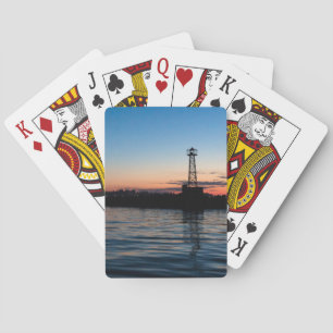 View Of Montevideo At Dawn, Uruguay Poker Cards