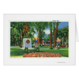 View of Monument at Wisner Park Cards