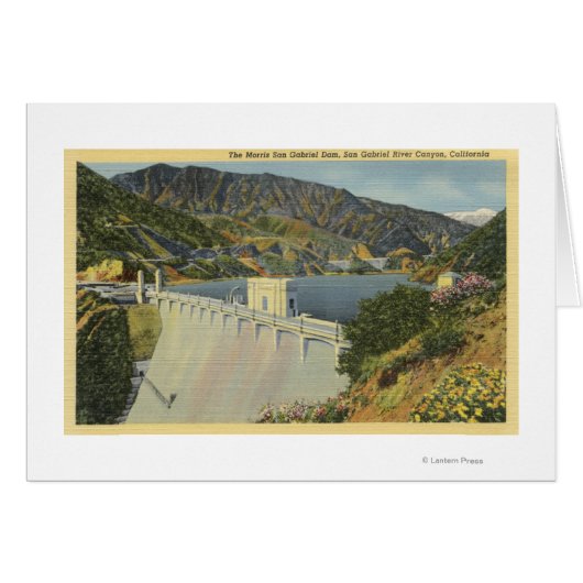 View of Morris San Gabriel Dam Cards (Front Horizontal)