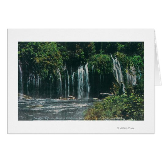 View of Mossbrae FallsShasta Springs, CA Cards (Front Horizontal)