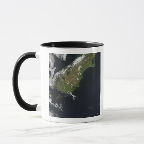 View of most of the South Island of New Zealand Mug