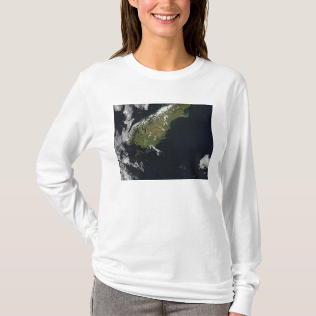 View of most of the South Island of New Zealand T-Shirt (Front)
